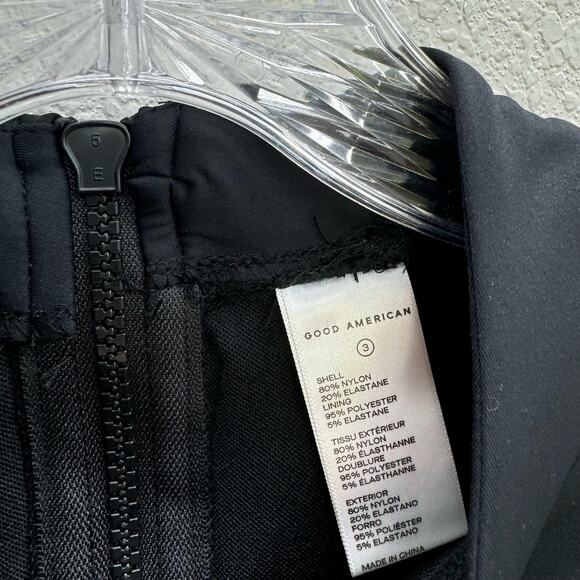 Good American One Piece Women's Size L Black Scuba Romper Swim New - Picture 4 of 4